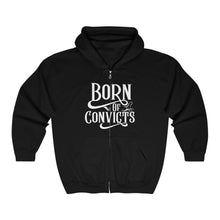 Load image into Gallery viewer, Born of Convict Full Zip Hoodie (Front & Back Print)