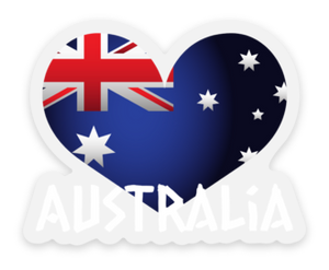 Australia Heart small - FREE Shipping