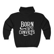 Load image into Gallery viewer, Born of Convicts Full Zip Hoodie