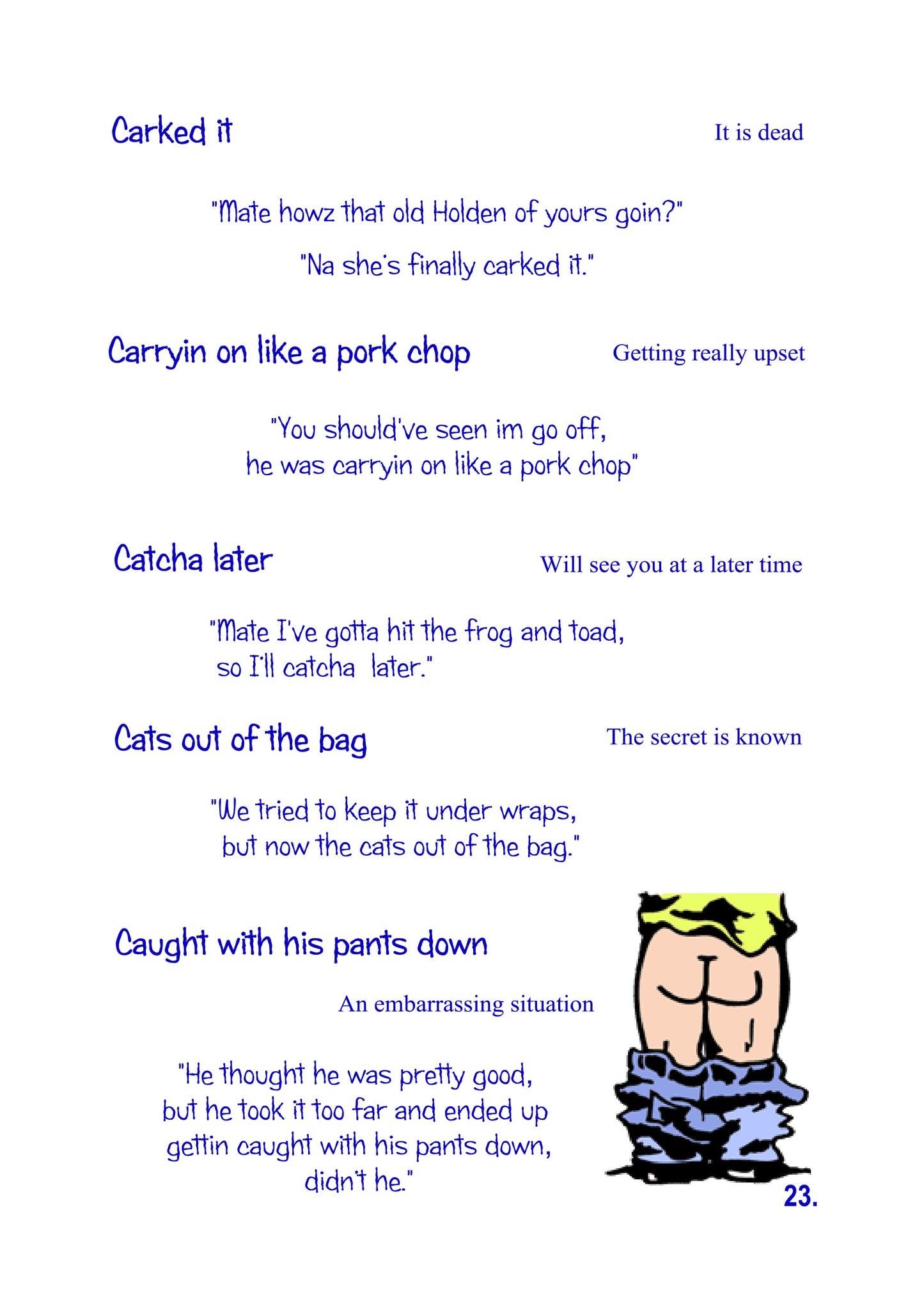 Aussie Slang Book - Full Colour (Free Shipping)