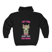 Load image into Gallery viewer, This Llama doesn&#39;t want your Drama (Front &amp; Back Print)
