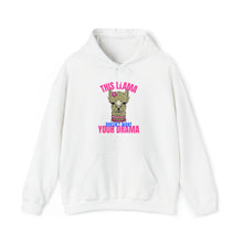 Load image into Gallery viewer, This Llama doesn&#39;t want your Drama Hoodie
