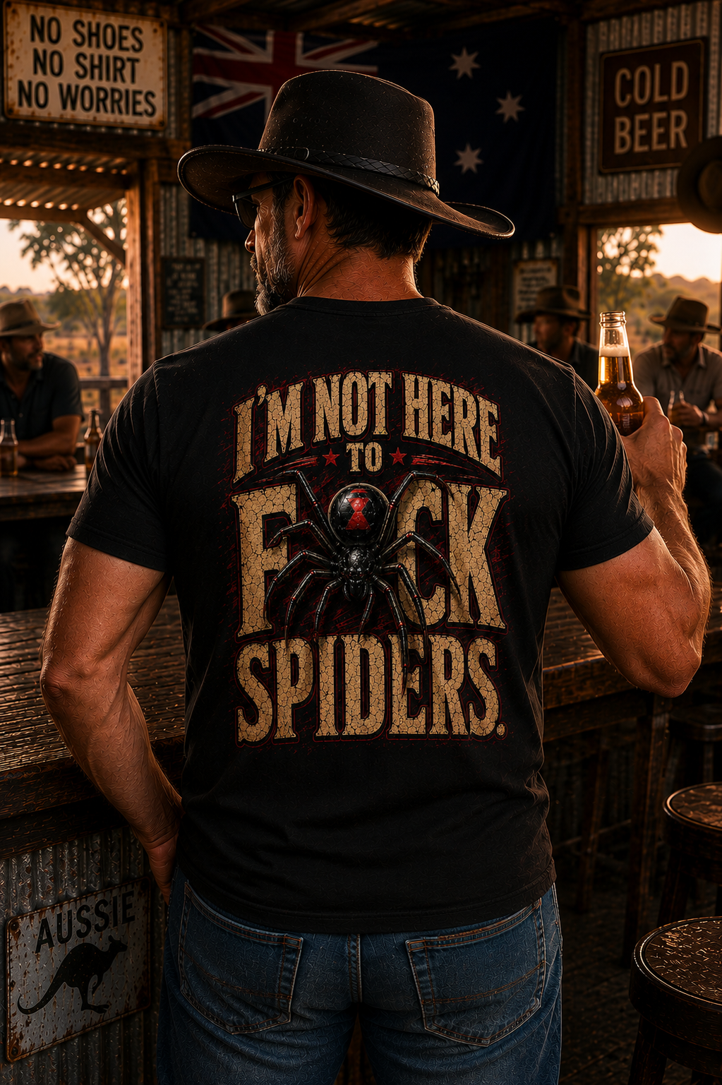 I'M NOT HERE TO F*CK SPIDERS