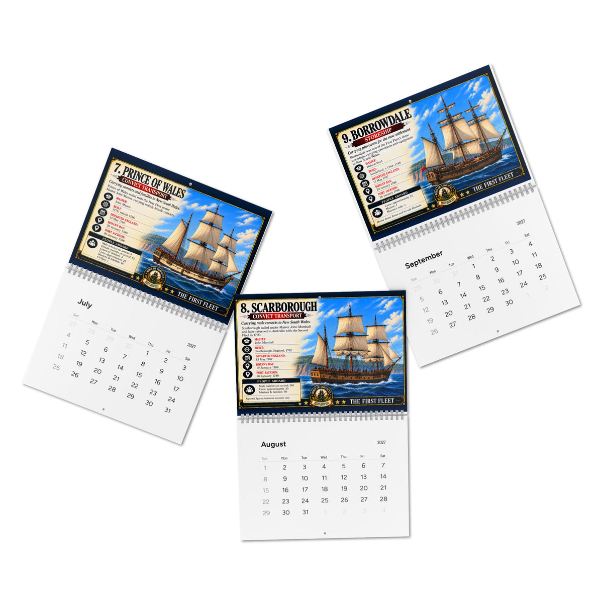 Born of Convicts — First Fleet 2027 Wall Calendar