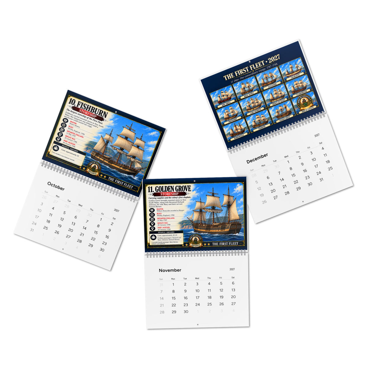 Born of Convicts — First Fleet 2027 Wall Calendar