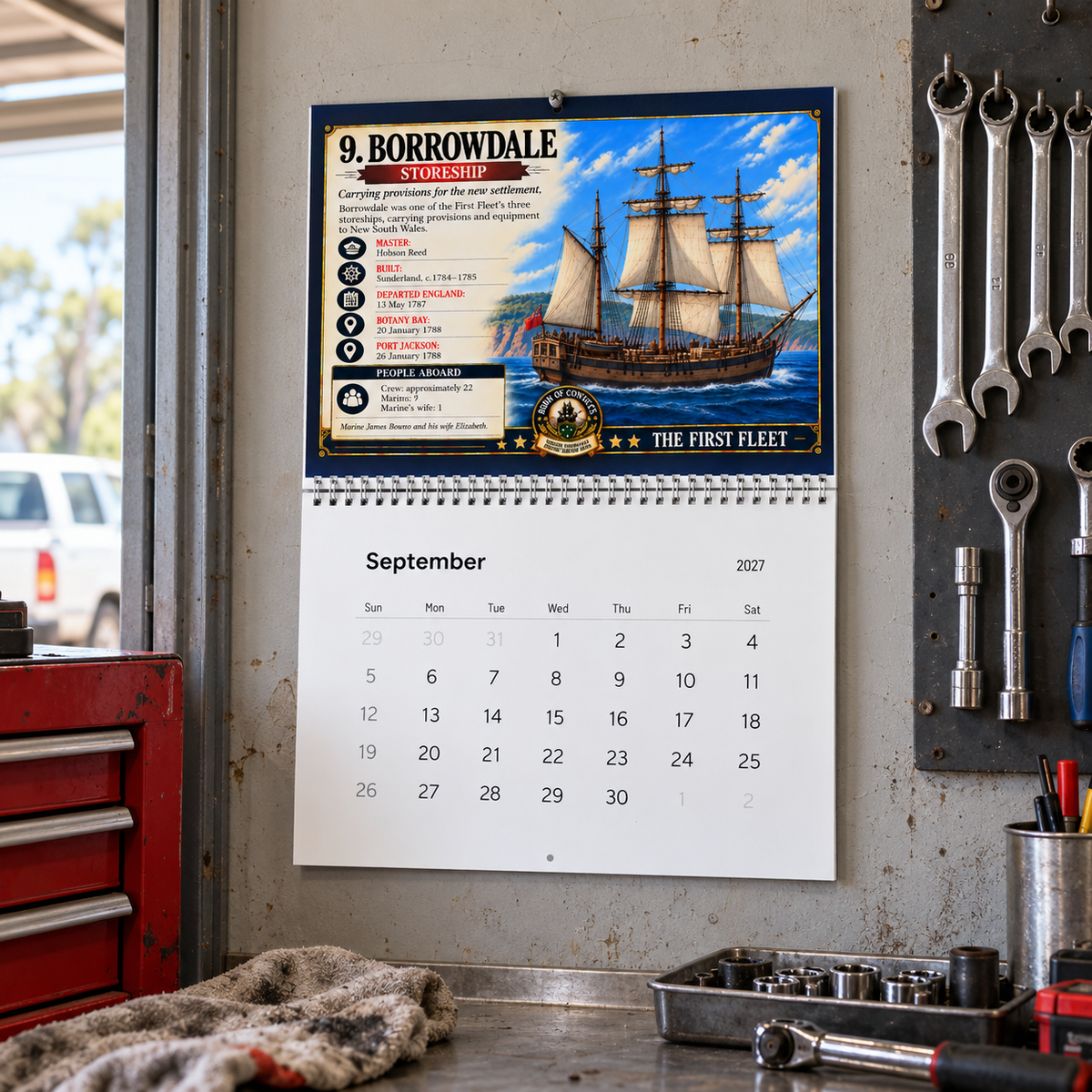 Born of Convicts — First Fleet 2027 Wall Calendar