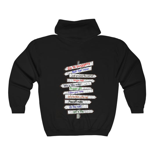 Tell them Where to Go Full Zip Hoodie