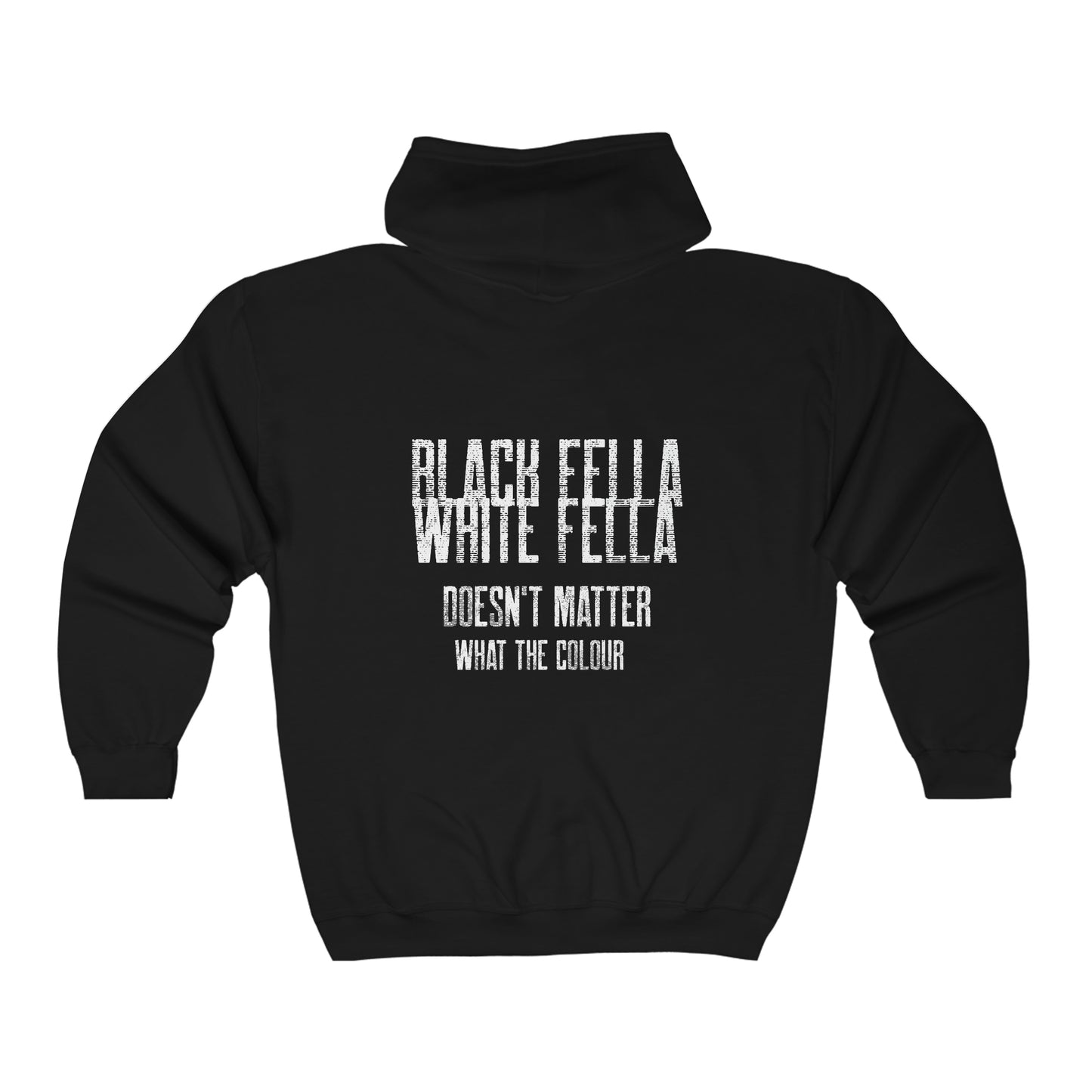 Black Fella White Fella Zip Hoodie