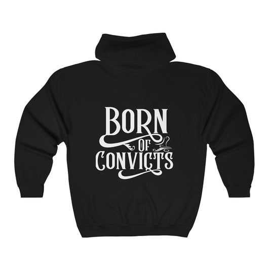 Born of Convicts Full Zip Hoodie