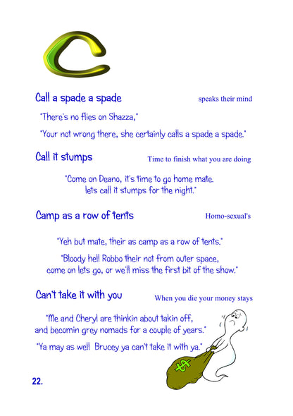 Aussie Slang Book - Full Colour (Free Shipping)
