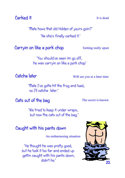 Aussie Slang Book - Full Colour (Free Shipping)